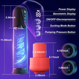 Red Fury Armour Sex Toys for Men Penis Pumps - Male Masturbator with Automatic Electric Sucking Enlargement- Vibration & SuctionStroker Penis Extender Oral Sex Toys
