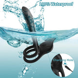 Remote Control 10 Frequency Silicone Penis Vibrator for Couple Time Delay Cock Ring