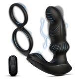 Remote Control Anal Beads with 10 Wriggling & 10 Vibrating Modes Prostate Massager Dildo Anal Butt Plug Vibrators Sex Toys for Men