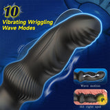 Remote Control Anal Beads with 10 Wriggling & 10 Vibrating Modes Prostate Massager Dildo Anal Butt Plug Vibrators Sex Toys for Men