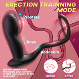 Ricky APP y control remoto 9 Juguete anal masajeador de próstata con vibración y movimiento 
