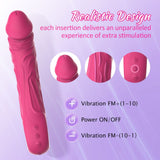 Realistischer Dildovibrator mit 10 kraftvollen Vibrationsmodi 