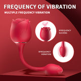 Rose Sexspielzeug-Vibratoren mit 9 Saug- und 9 Vibrationsmodi 