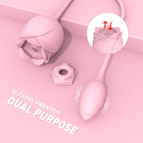 Rose Vibrator G+C Rose Sexspielzeug Oral Stimulieren Massagegerät für Frauen 