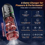 Rotating Male Masturbator with 7 Thrusting Rotating Vibrating Sucking Modes