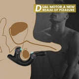 Masajeador de testículos de próstata con vibración fuerte de doble motor S-HANDE 