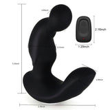 Soft And Bendable Head Anal Plug Double Motors 11 Speeds Vibration Modes Prostate Massager With Wireless Remote Control