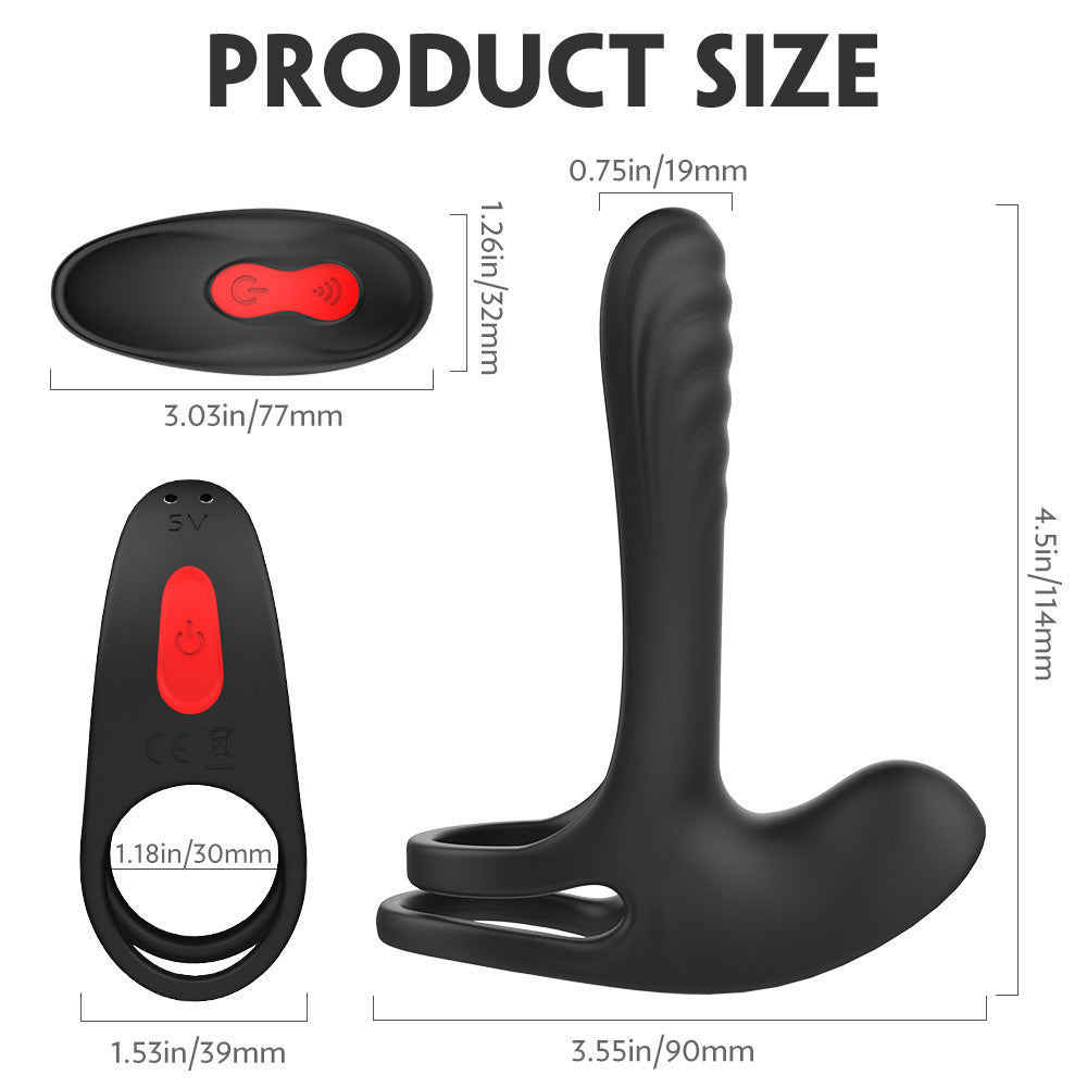 S-hande Insertable Vibrating Cock Ring Penis Coat