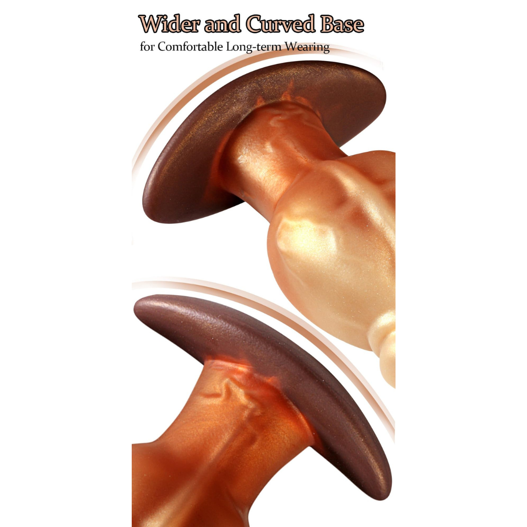 Silicone Anal Dilator Stretcher with Curved Base Anal Plug Tapered Butt Plug Prostate Dildo Sex Toy
