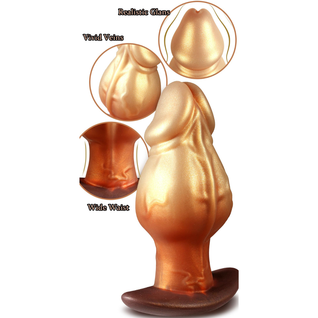 Silicone Anal Dilator Stretcher with Curved Base Anal Plug Tapered Butt Plug Prostate Dildo Sex Toy