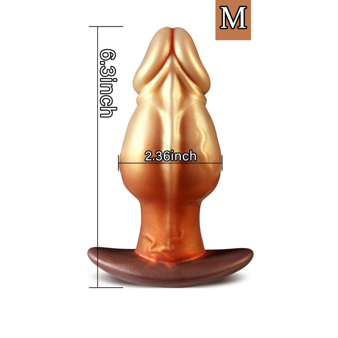 Silicone Anal Dilator Stretcher with Curved Base Anal Plug Tapered Butt Plug Prostate Dildo Sex Toy