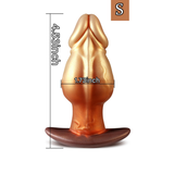 Silicone Anal Dilator Stretcher with Curved Base Anal Plug Tapered Butt Plug Prostate Dildo Sex Toy