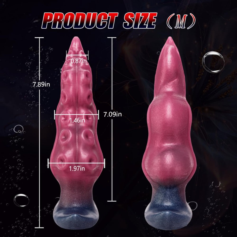 Silicone Butt Plug for Safe Penetration Adult Anal Sex Toy Monster Dildo Wearable Fantasy Toy Prostate Plug for Men Women Couple Gay