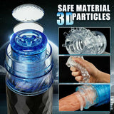 Skyer See-through Hand-Free 7 Thrusting Rotating Function Masturbator Cup