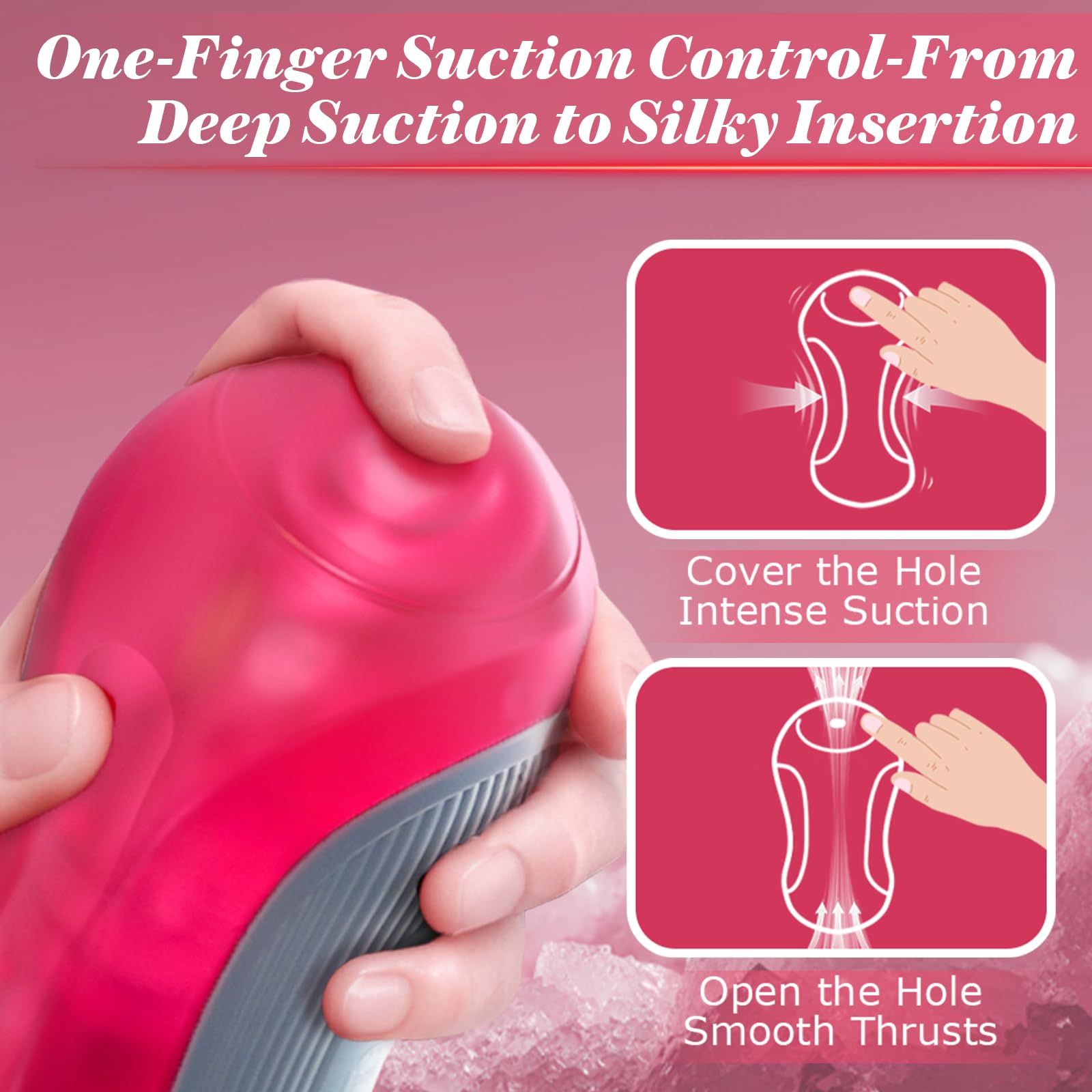 Squeezable Jelly Sleeve Manual Sucking Male Masturbator Realistic Textured Pocket Pussy Penis Vibrator Stroker