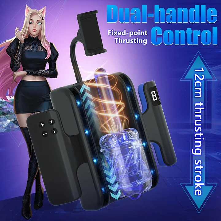 Sreen Holder Stroker Automatic Folding Handles Male Milk Machine Tight bj Machine Greg Simulator
