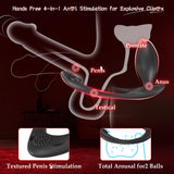 Strap On Vibrating Anal Butt Plug App Prostate Massager Testicle Sex Toy For Couple