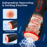 10 Vibration Masturbation Cup with 7 Sucking & 7 Squeezing Modes  Vibrating Masturbator With Voice