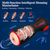 10 Vibration Masturbation Cup with 7 Sucking & 7 Squeezing Modes  Vibrating Masturbator With Voice