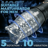 TORNADO 10 Vibration 5 Rotation Better Wrapping Male Masturbation