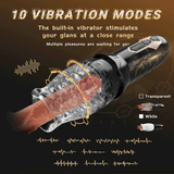 TORNADO 10 Vibración 5 Rotación Mejor Envoltura Masturbación Masculina 
