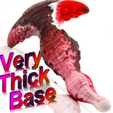 Tentacle Dildo Anal Plug Curved Base Mixed-Color Silicone Prostate Massager