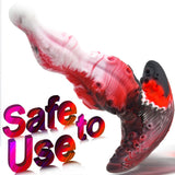 Tentacle Dildo Anal Plug Curved Base Mixed-Color Silicone Prostate Massager