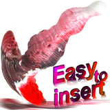 Tentacle Dildo Anal Plug Curved Base Mixed-Color Silicone Prostate Massager