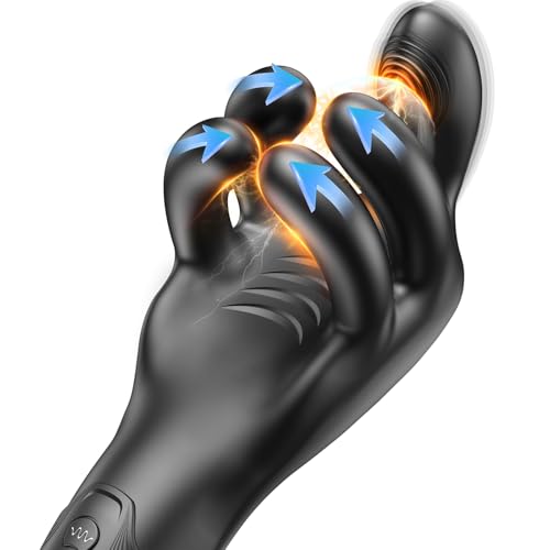 Tentacle Penis Vibrator Stroker with 10 Clamping & 10 Vibrating Modes for 360° Blowjob Training Wrap Male Sex Toys for Men Masturbators