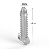 Thicken Penis Extender Sleeve Sex Extending 2PCS Set