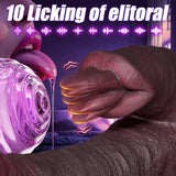 Thrusting Dildo Vibrator Huge Black Dildos Women Sex Toy with 7 Thrusting 10 Vibrating Modes for Clitoral Anal Juguetes Sexuales