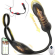 Thrusting Prostate Massager Anal Sex Toy With Vibrating Cock Ring Couples Toy