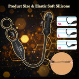 Thrusting Prostate Massager Anal Sex Toy With Vibrating Cock Ring Couples Toy