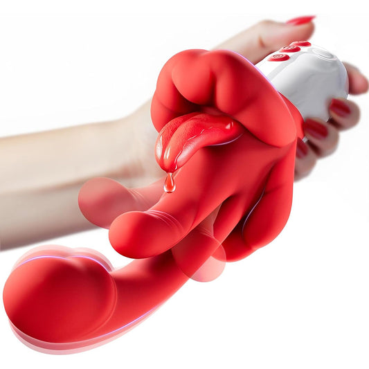 Tindra - Rhythmic Swings 4 In 1 Tongue Licking & Swings & Heating G-spot Vibrator for Women