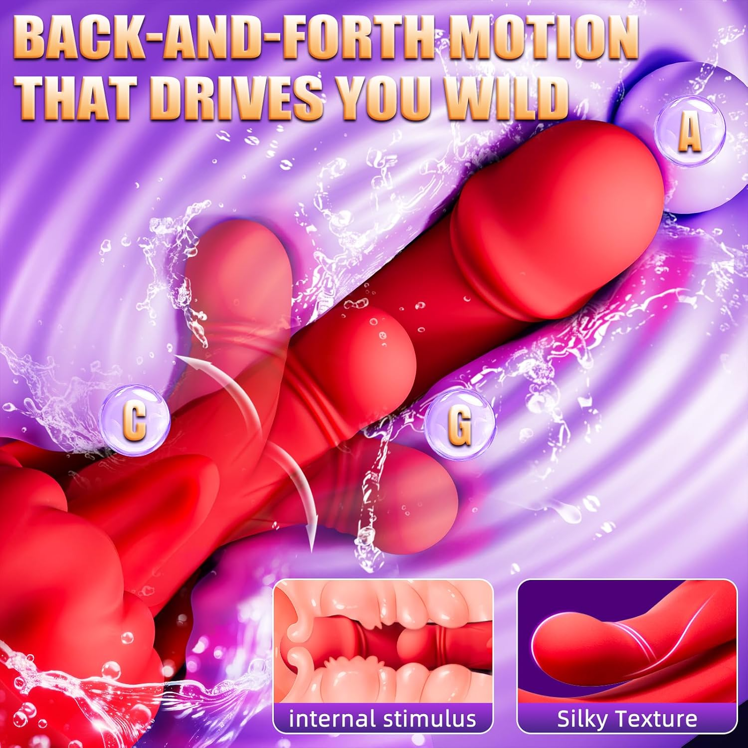Tindra - Rhythmic Swings 4 In 1 Tongue Licking & Swings & Heating G-spot Vibrator for Women