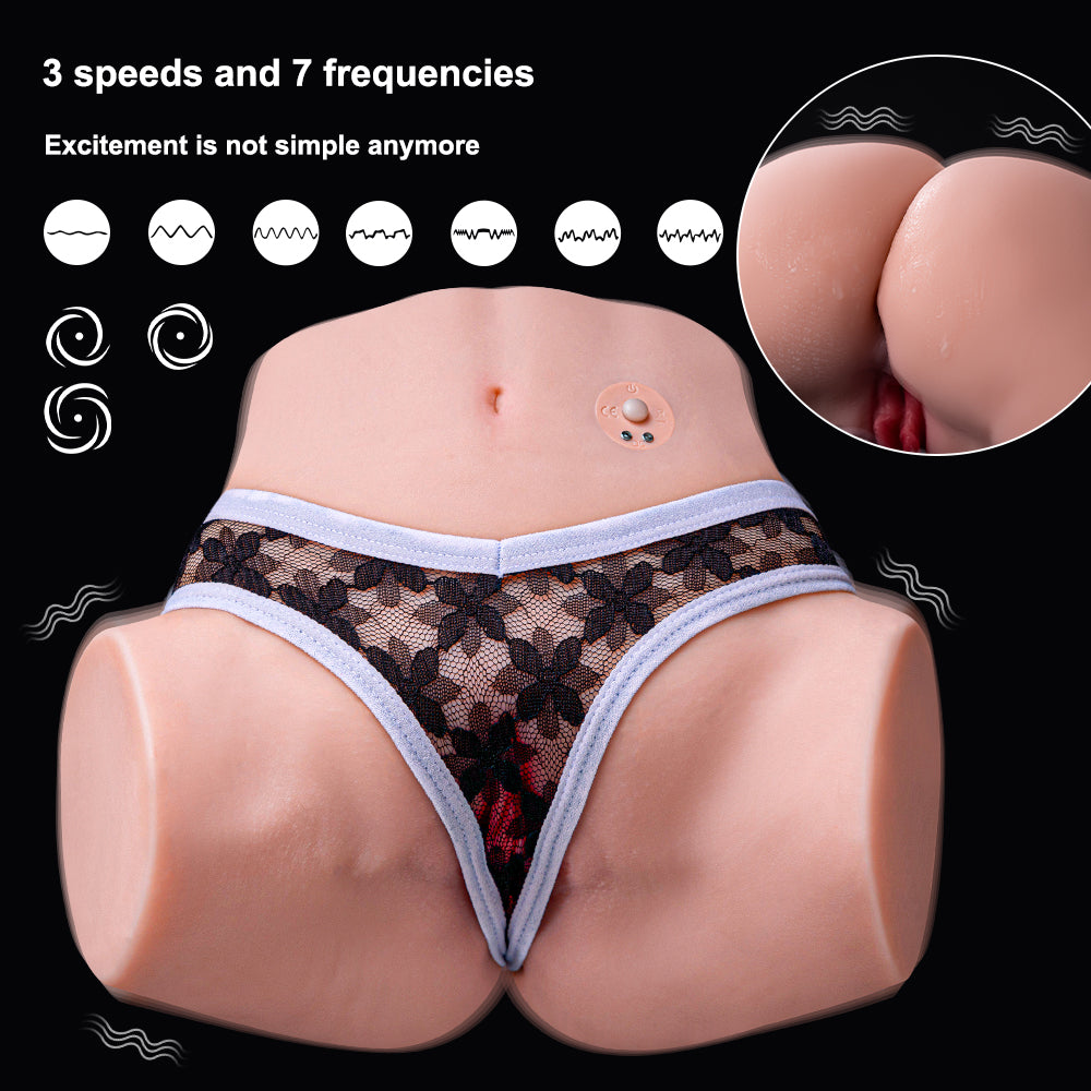 Tracey Automatic Sex Doll 3 Speeds 10 Frequency Vibration Realistic Ass 3D Dual Channel Butt