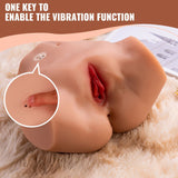 Tracey Automatic Sex Doll 3 Speeds 7 Frequencies Vibration Realistic Ass Wheat-colored 3D Dual Channel Butt