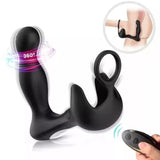 Vibrating Anal Plug 3 IN 1 Finger Like Wiggle Motion 9 Vibration Modes Prostate Massager With Cock Ring