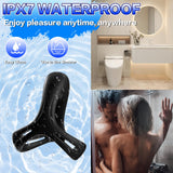 Vibrating Cock Ring Set with 6 Silicone Penis Ring Penis Vibrator with 10 Vibration Modes