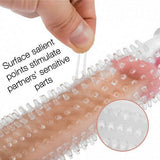 Vibrating Textured Penis Sleeve Cock Extender