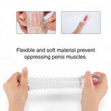 Vibrating Textured Penis Sleeve Cock Extender