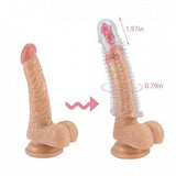 Vibrating Textured Penis Sleeve Cock Extender