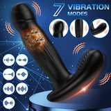 Wave Motion 7 Rotación 7 Modos de vibración Masajeador de próstata Vibrador anal 