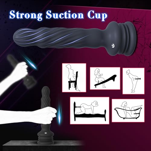 Wriggling Rotating Vibrating Prostate Massager Anal Butt Plug Sex Toy for Men Women Couples