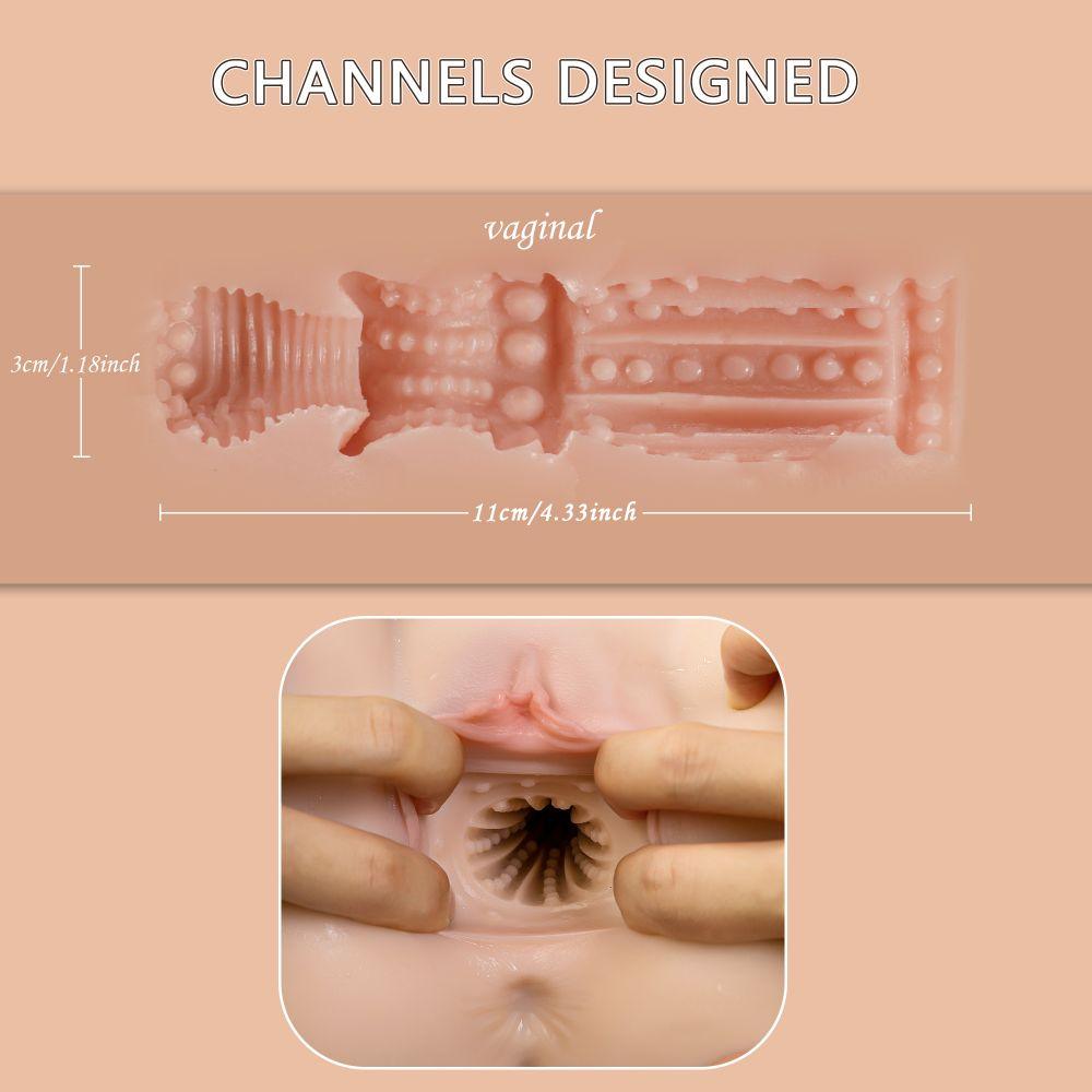 Ethel Automatic Sex Doll Thrusting 25.57lb Realistic Butt Male Masturbator with 3D Channel - propinkup