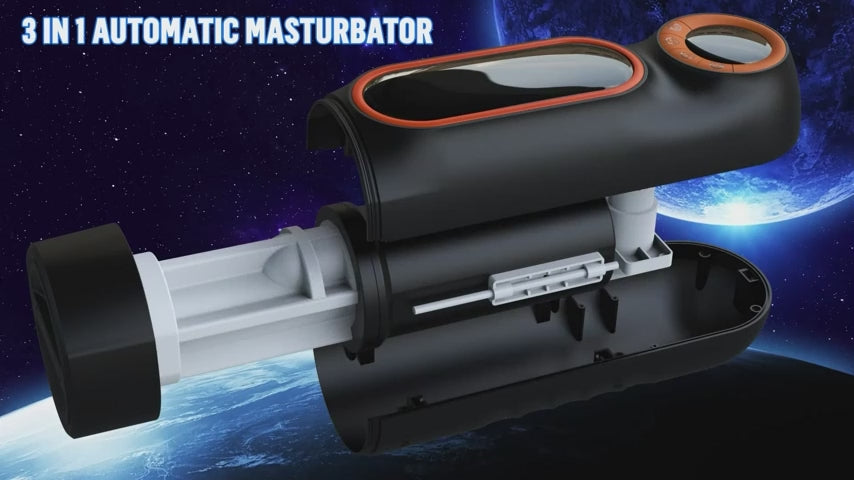 Xian LCD Sucking Thrusting Vibrating Male Masturbator