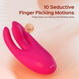 Triple Finger Vibe Flicking Finger Vibrator Clit G-Spot Stimulator for Women