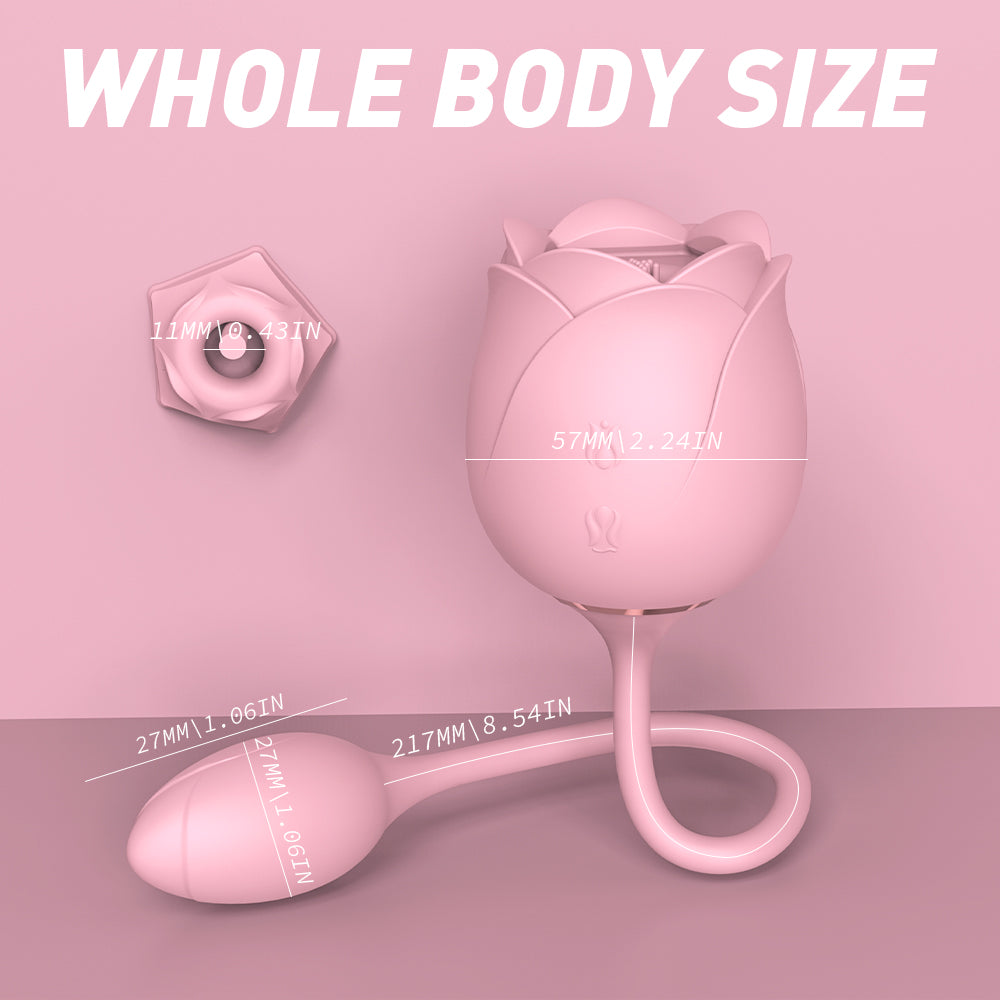 Rose Vibrator G+C Rose Sex Toy Oral Stimulate Massager for Women