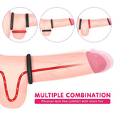 Propinkup 1.5-Inch Premium Stretchy Longer Harder Stronger Erection Cock Ring Set