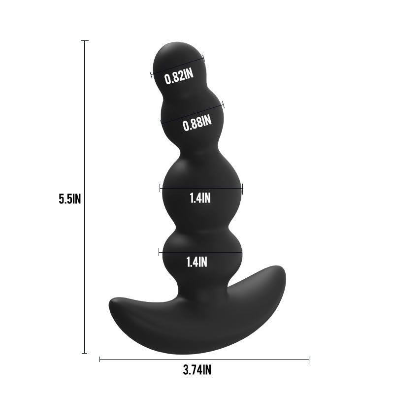 10 Vibrations 3 Rotations Prostate Massager with Remote Control